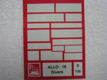 Allo 18 nouveaux lettrages