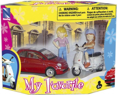 Set de jeux comprenant 1 voiture + 1 scooter+ 2 figurines / Promotions