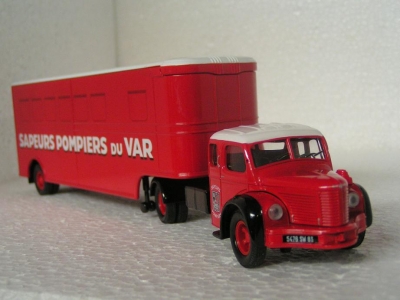 Berliet GLR avec remorque fruehauf pompiers du Var / Les raret�s