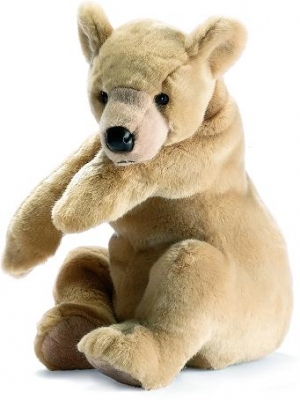 Ourson assis �cru / Petit < 25cm