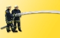 2 fireman in action with watereffect / New