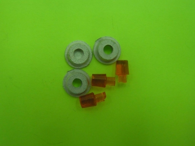 3 tr�s gros gyrophares jaunes embase m�tal ann�es 90 pour secours routiers / MVI Pieces d�tach�es
