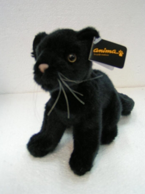 Panthere noire b�b� assis / Petit < 25cm