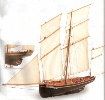 Wooden kit Fishing boat 