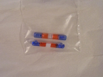 Sachet de deux rampes de gyrophares bleu/orange/blanc (section ovale)