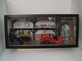 Diorama caserne americaine 1950