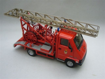 Renault B110 porte Echelle (Echelle Riffaud sur chariot automoteur) Pompiers de Paris (kit � construire) / MVI kits