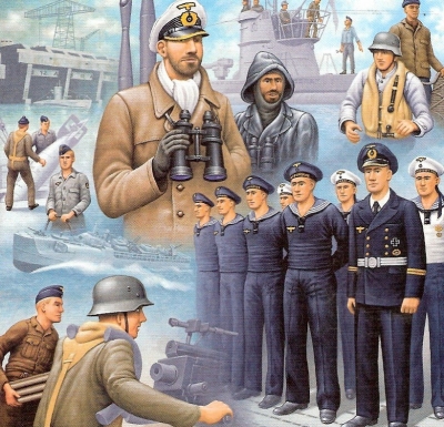 Marins allemands 2eme guerre mondiale / Figurines D�cors
