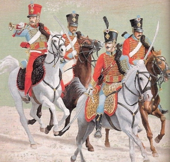 Premier Empire cavaliers Hussards fran�ais