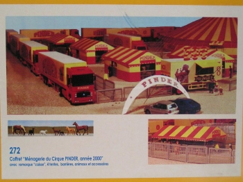 Menagerie du cirque Pinder 2000 avec remorque caisse , 4 tentes , barri�res , animaux et accessoires