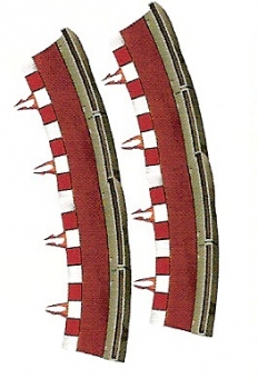 Bordure courbe avec barrieres digital system