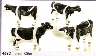 Ensemble de 4 vaches / Agricole