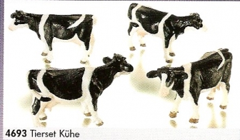 Animal set 4 cows