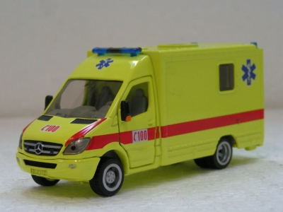 Ambulance caisson Mercedes Benz Sprinter Belge / SIKU