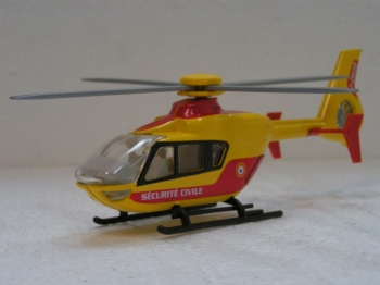 Helicoptere Securite Civile avec portes ouvrantes et brancard coulissant