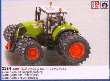 Tracteur Claas Axion a roues jumel�es