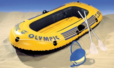 FRIEDOLA WEHNCKE Ensemble bateau Olympic avec pompe et rames Jouet
