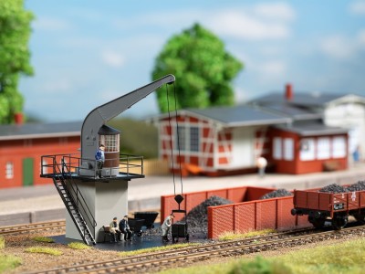 AUHAGEN kit à construire en plastique teinté de set de chargement du charbon (colle non incluse) Decors et diorama