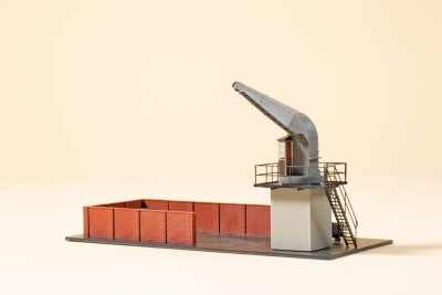 AUHAGEN kit à construire en plastique teinté de set de chargement du charbon (colle non incluse) Decors et diorama