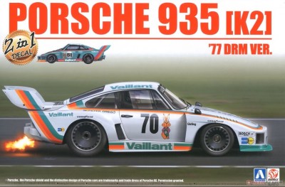 BEEMAX  AOSHIMA  plastic kit Porsche 935 K2 1977 DRM Version (include 2 decals /versions) (cement and paints not included) Kits and plastic figures