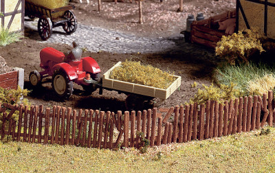 NOCH set de clôture abandonnée (24 éléments de 1,6cm haut longueur totale 91cm) HO scale