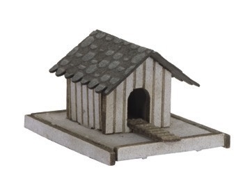 Duck house with duck HO scale