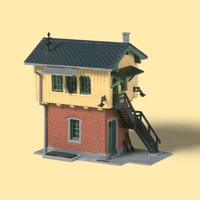 AUHAGEN poste d'aiguillage (maquettes plastiques teintées à construire colle non incluse) Bulding