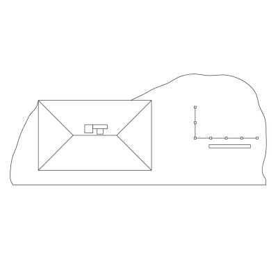 AUHAGEN kit à construire en plastique teinté de petite gare rurale (colle non incluse) Bulding