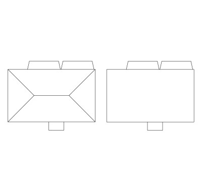 AUHAGEN kit à construire en plastique teinté de 2 immeubles modernes (colle non incluse) Bulding