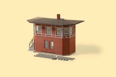 AUHAGEN kit à construire en plastique teinté de poste d'aiguillage (colle non incluse) Bulding