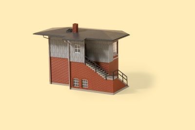 AUHAGEN kit à construire en plastique teinté de poste d'aiguillage (colle non incluse) Bulding