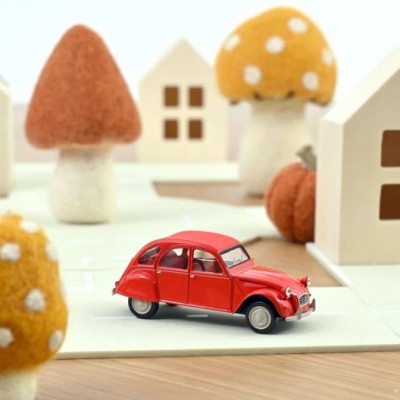 NOREV Citroen 2cv 1978 rouge géranium série JET-CAR Diecast models