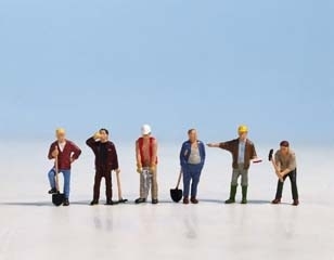 NOCH Construction workers HO scale