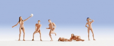Nudists HO scale