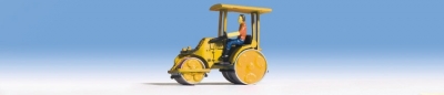 NOCH Zettelmeyer road roller (yellow) HO scale