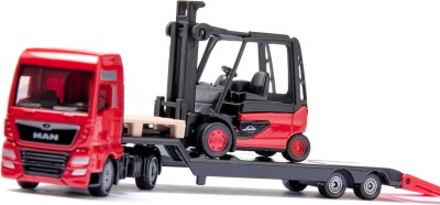 SIKU camion MAN semi-remorque transport de gerbeuse à fourche Linde Toys