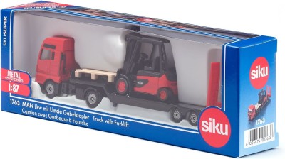 SIKU camion MAN semi-remorque transport de gerbeuse à fourche Linde Toys