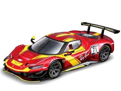 BURAGO Ferrari 296 GT3 2022 red Diecast models