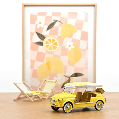 NOREV FIAT 500 Jolly 1965 jaune 1/18 Cars