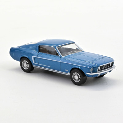 NOREV Ford Mustang GT fast back 1968 Acapulco blue mettalic (JET-CAR) Nouveautés