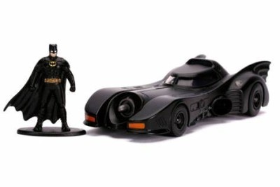 JADA diecast car 1/32  DC comics BATMOBILE black 1989 w/BATMAN figure Diecast models