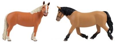 POLA figurines de CHEVAUX de TRAITS (2 pièces) (longueur 13cm/ hauteur 9cm) Autres echelles