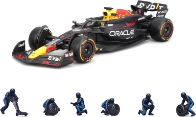 BURAGO RED BULL F1 RB20 diorama garage pit stop world champion race About us