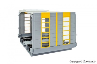 KIBRI maquette plastique à construire de complément d'atelier moderne de maintenance ferroviaire (colle non incluse) Batiments