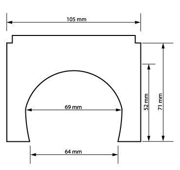 AUHAGEN 2 entrées de tunnel double voies (maquettes plastiques teintées à construire colle non incluse) Accessories