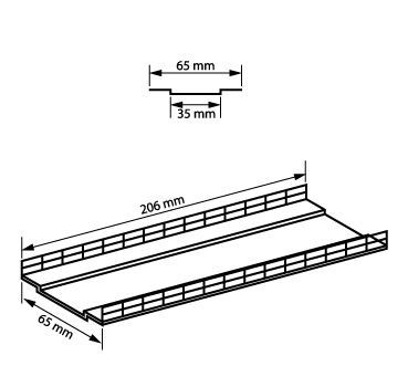 AUHAGEN  set de chemin de roulement  et rambardes (maquettes plastiques teintées à construire colle non incluse) (2x 206x65mm + 4 x 206mm)) Decors et diorama