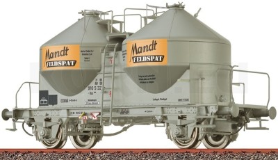 BRAWA wagon silo à essieux Kds 54  Feldspat DB ep IV Trains