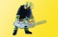 VIESSMANN Pompier animé avec tronçonneuse Accessoires