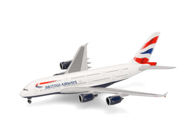 HERPA avion en métal AIRBUS A380 British Airways  G-XLEF Véhicules miniatures