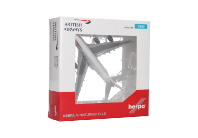 HERPA avion en métal AIRBUS A380 British Airways  G-XLEF Véhicules miniatures